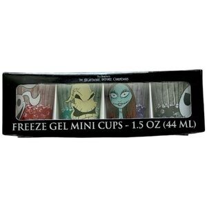 NWT Disney Nightmare Before Christmas Freeze Gel Shot Glasses Set